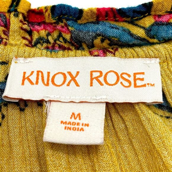 Knox Rose 100% Rayon Floral Mini Dress M - Picture 8 of 8